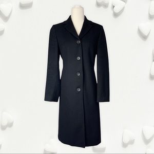 Classy United Colors of Benetton Long Wool Winter Coat - US size 6/IT size 40